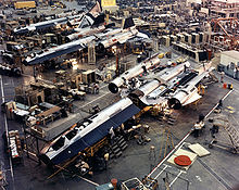 Blackbird on the assembly line at Lockheed Skunk Works